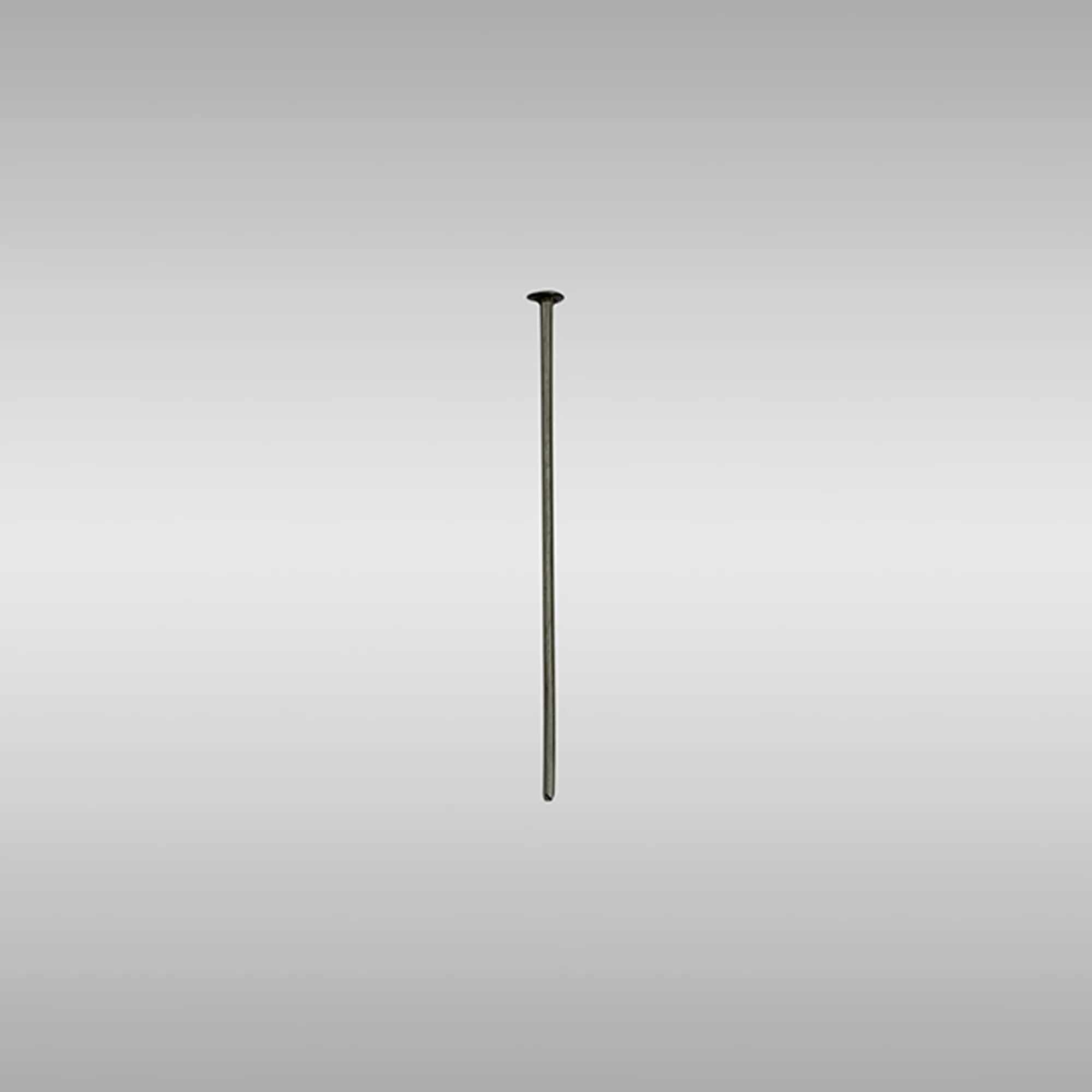 C90013  Flat Head Pins Black Chromer 38mm